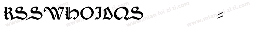 KSSWHOIDQS0 118 40字体转换